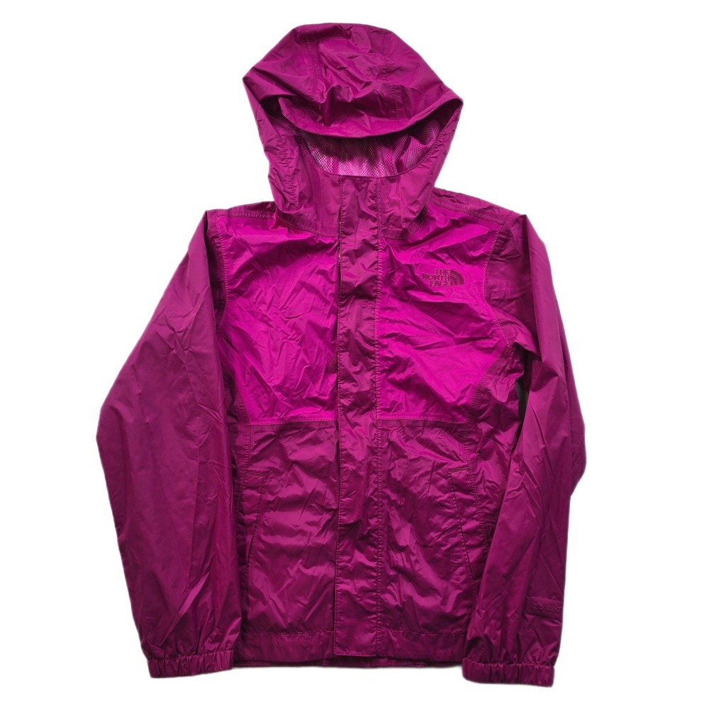 The North Face DryVent Rain Jacket Girls Small 7/8 Purple Hooded